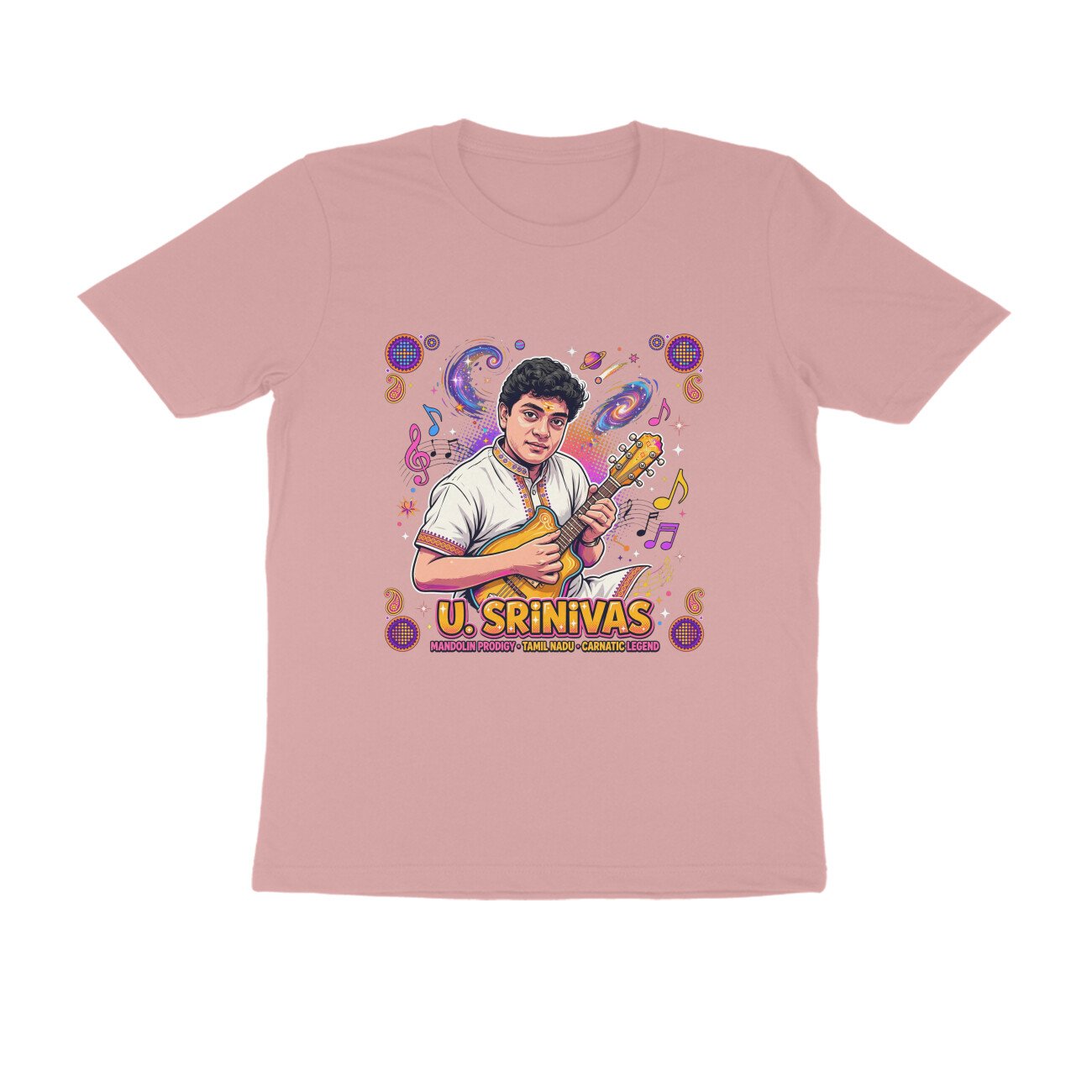 U. Srinivas T-Shirt | Mandolin Maestro | Carnatic Music & Indian Musical Heritage - Image 13