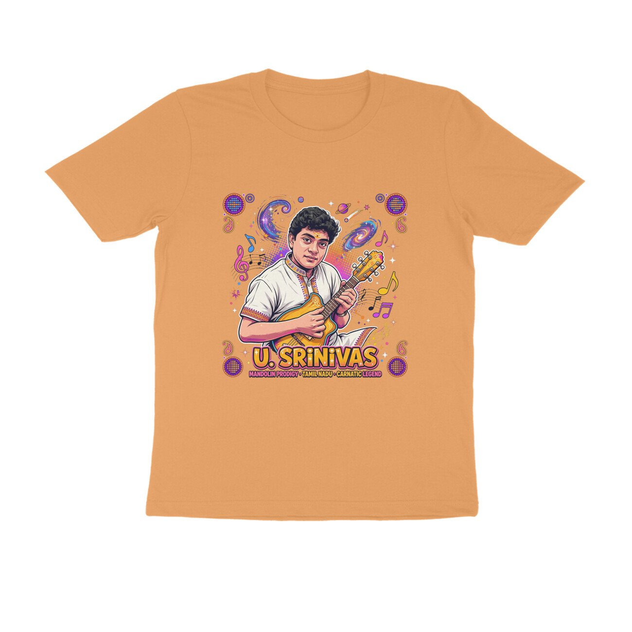 U. Srinivas T-Shirt | Mandolin Maestro | Carnatic Music & Indian Musical Heritage - Image 14