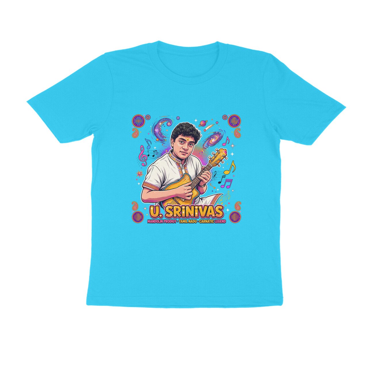U. Srinivas T-Shirt | Mandolin Maestro | Carnatic Music & Indian Musical Heritage - Image 17