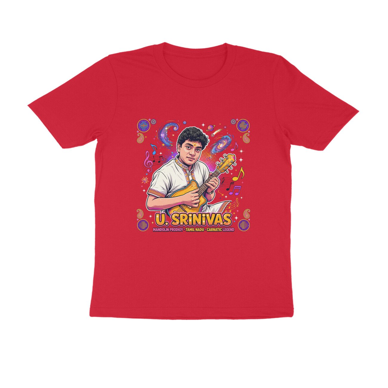 U. Srinivas T-Shirt | Mandolin Maestro | Carnatic Music & Indian Musical Heritage - Image 18