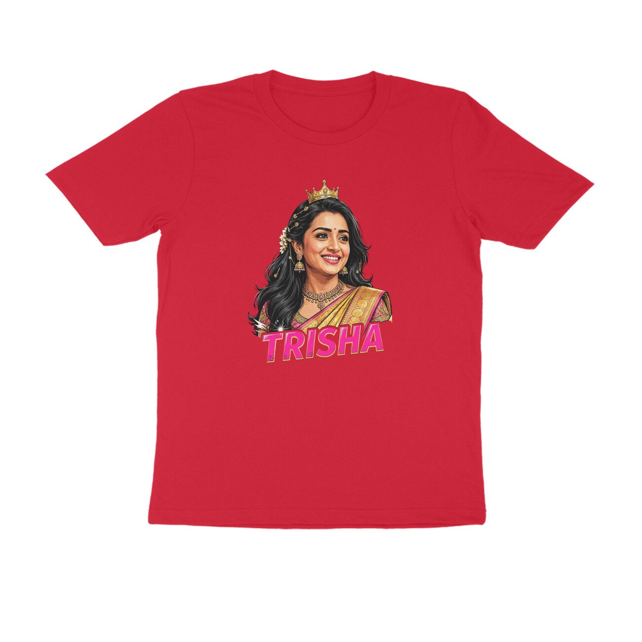 Trisha T-Shirt | Trisha Krishnan | Tamil Cinema Actress | Kollywood Fan Design - Image 2