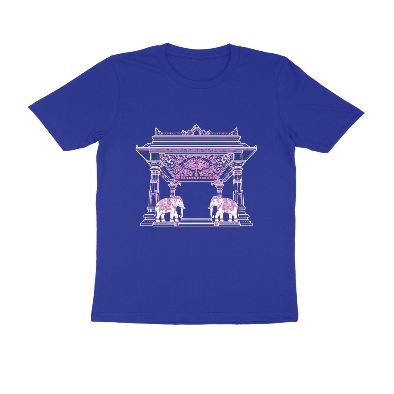 Temple Architecture Mandapa Linework T-Shirt | Indian Temple Art | South Indian Heritage Design - Image 5