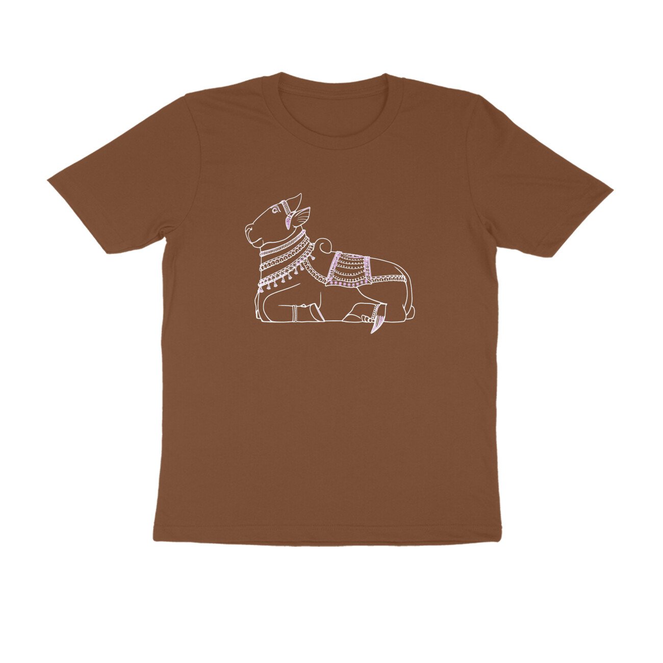 Nandi Bull T-Shirt | Sacred Nandi of Lord Shiva | South Indian Temple Art & Heritage - Image 5