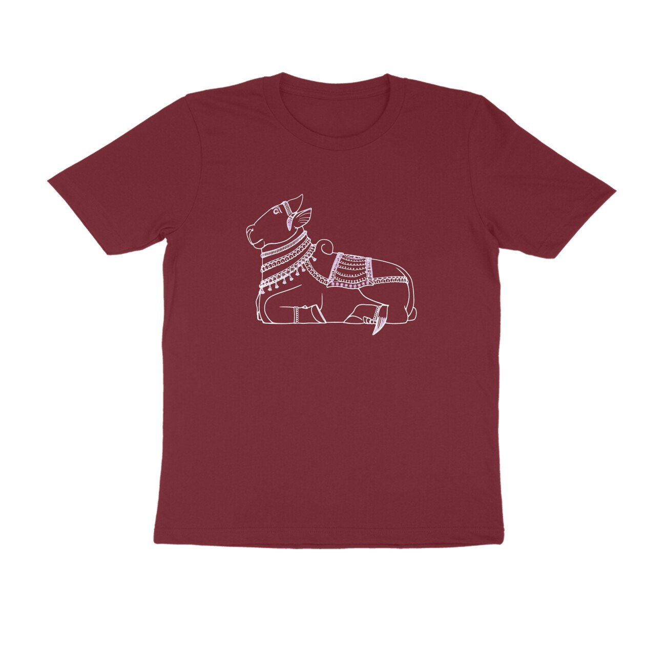 Nandi Bull T-Shirt | Sacred Nandi of Lord Shiva | South Indian Temple Art & Heritage - Image 6