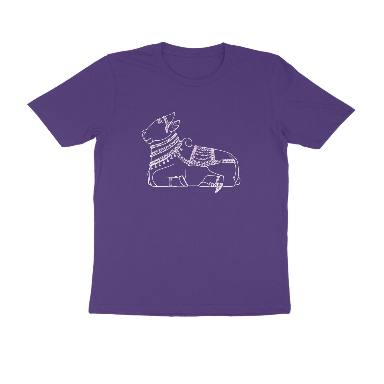 Nandi Bull T-Shirt | Sacred Nandi of Lord Shiva | South Indian Temple Art & Heritage - Image 7