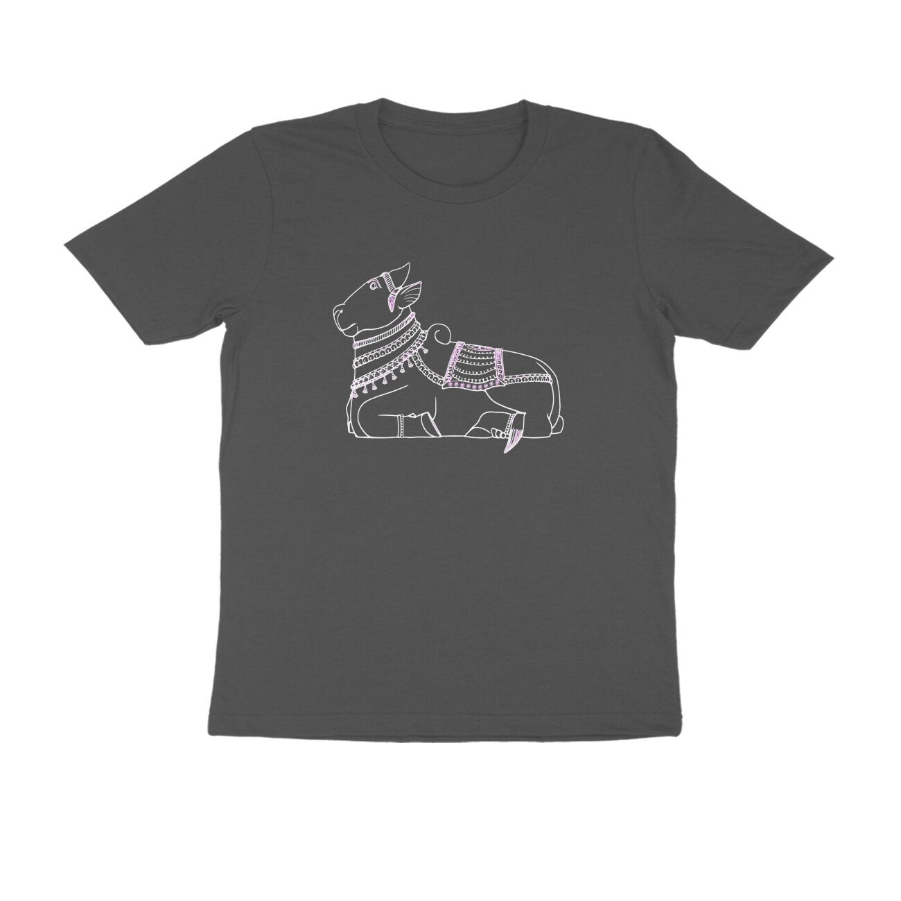 Nandi Bull T-Shirt | Sacred Nandi of Lord Shiva | South Indian Temple Art & Heritage - Image 8