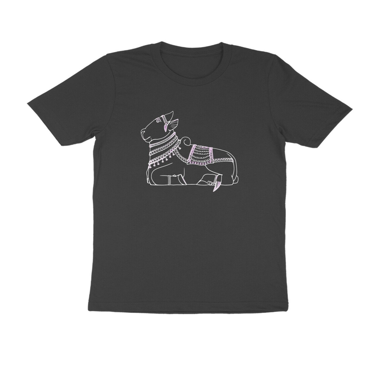 Nandi Bull T-Shirt | Sacred Nandi of Lord Shiva | South Indian Temple Art & Heritage - Image 11
