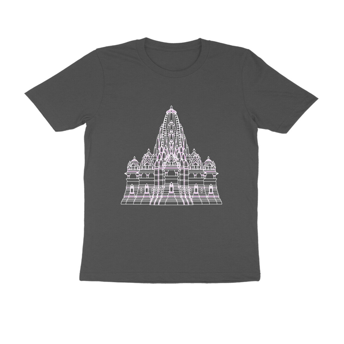 Khajuraho Temple Architecture T-Shirt | Chandela Heritage | Indian Temple Sculpture & Art - Image 4