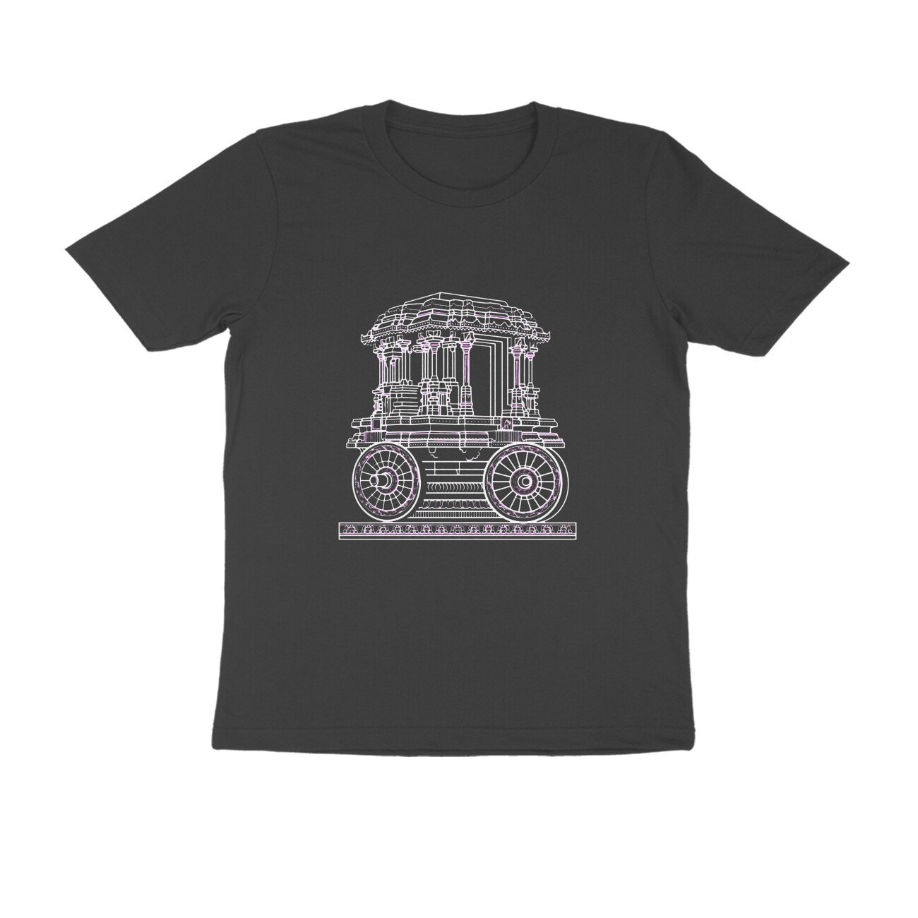 Hampi Stone Chariot T-Shirt | Vittala Temple Karnataka | Vijayanagara Architecture & Heritage