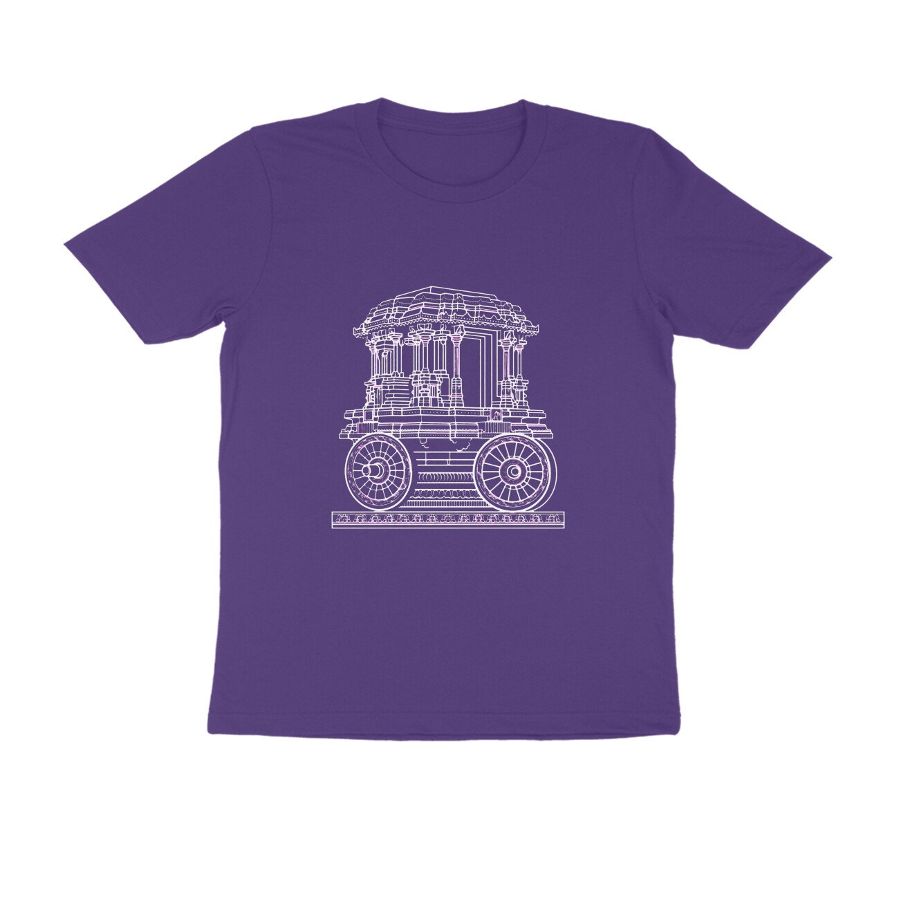 Hampi Stone Chariot T-Shirt | Vittala Temple Karnataka | Vijayanagara Architecture & Heritage - Image 12