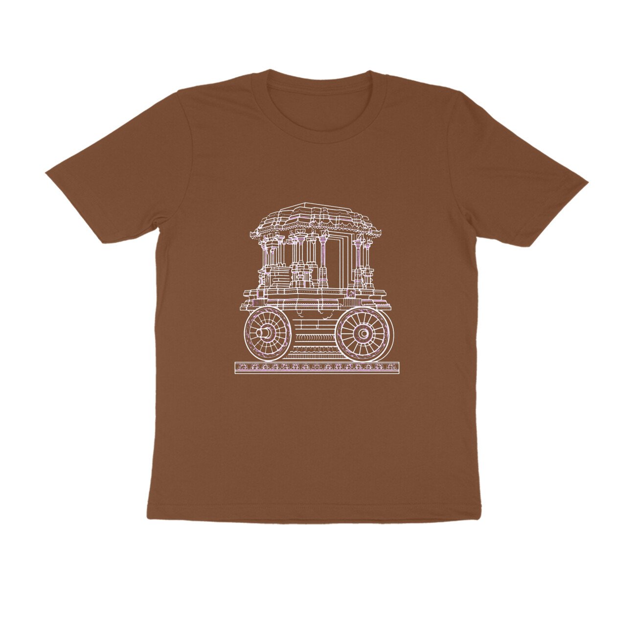 Hampi Stone Chariot T-Shirt | Vittala Temple Karnataka | Vijayanagara Architecture & Heritage - Image 13