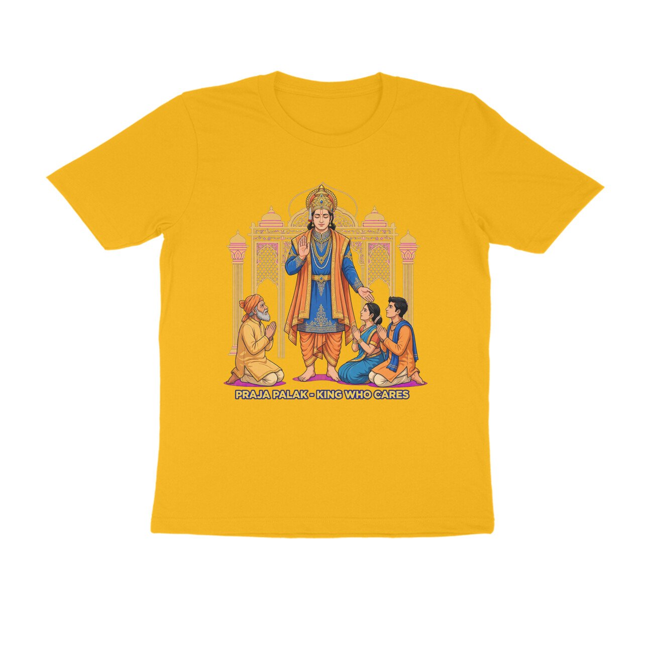 Praja Palak Shri Ram T-Shirt | प्रजापालक श्री राम | King Who Cares | Ram Rajya & Dharma - Image 11
