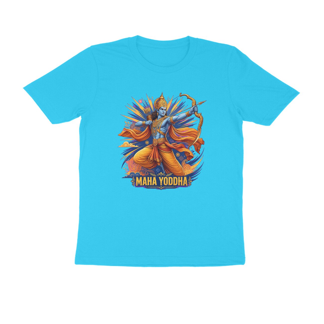Maha Yodha Shri Ram T-Shirt | महायोद्धा श्री राम | Fighting Adharma | Ram Bhakti Warrior Design - Image 15