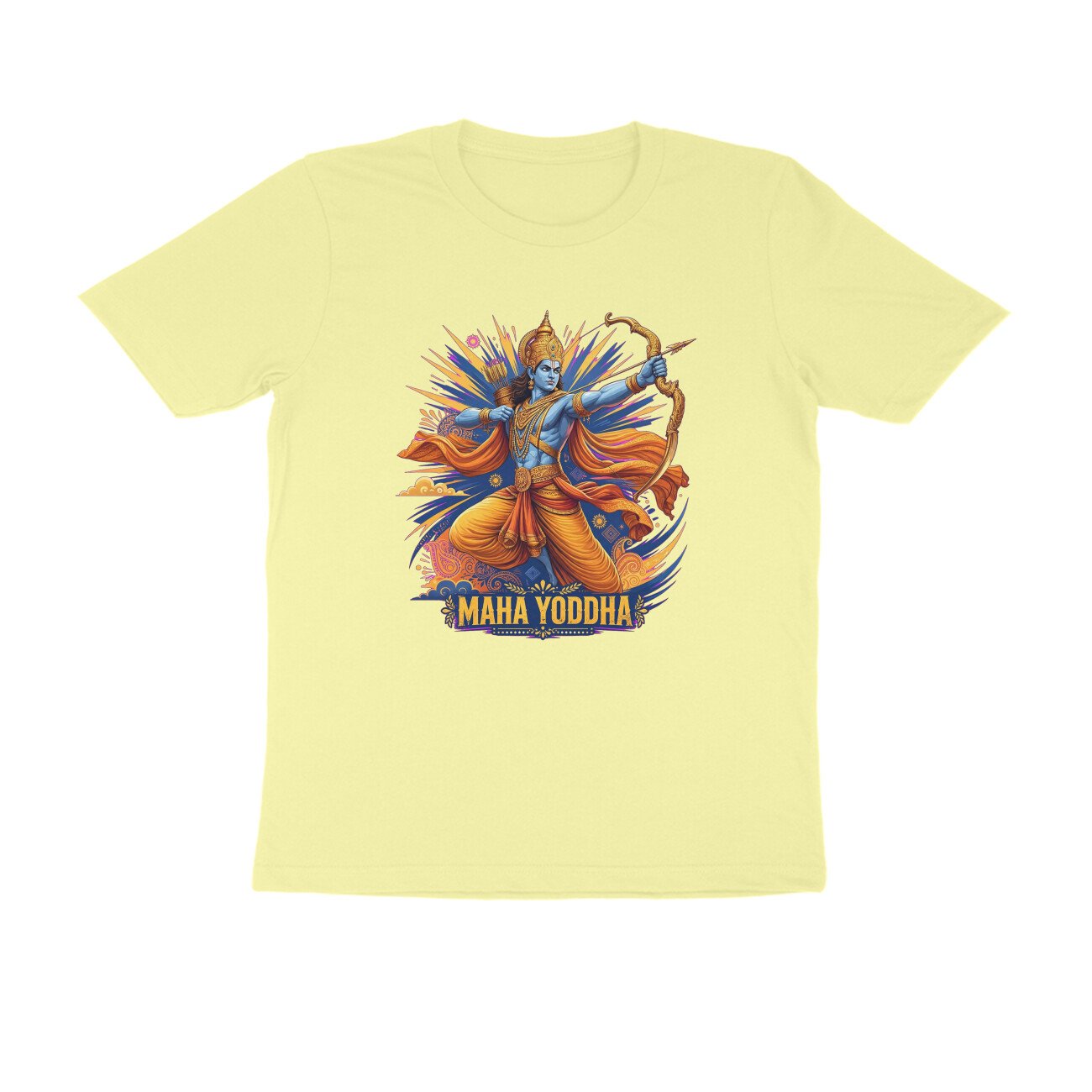 Maha Yodha Shri Ram T-Shirt | महायोद्धा श्री राम | Fighting Adharma | Ram Bhakti Warrior Design - Image 16