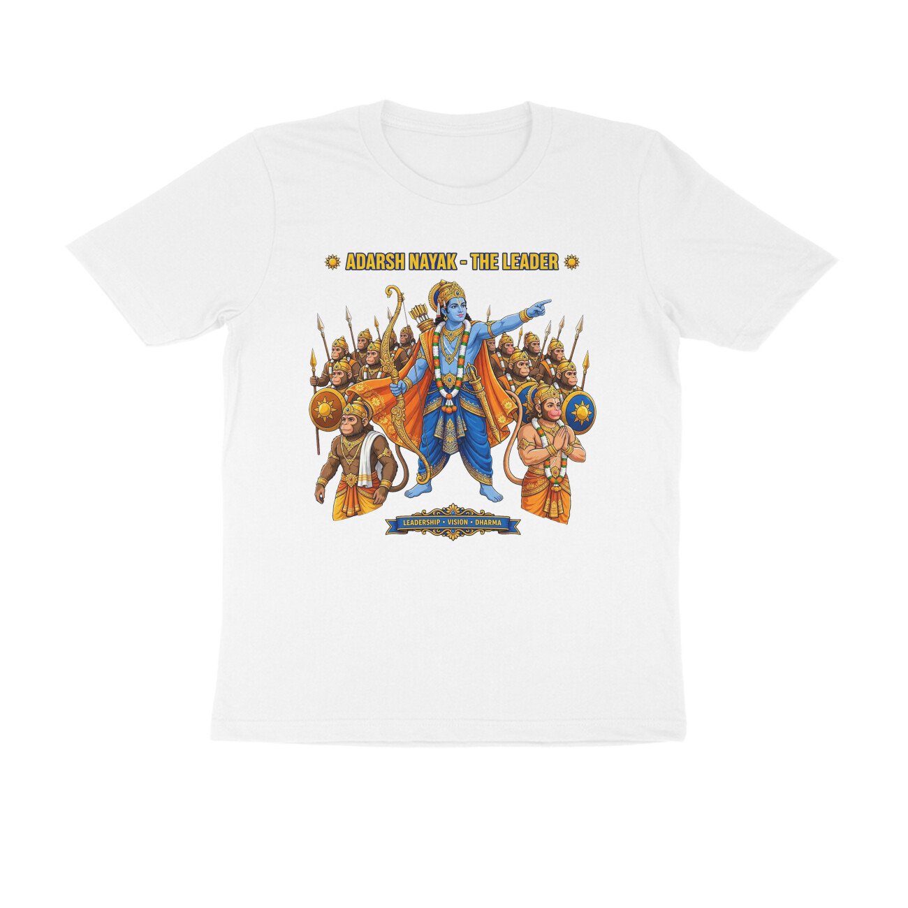 Adarsh Nayak Shri Ram T-Shirt | आदर्श नायक श्री राम | Ideal Leader | Ram Bhakti & Dharma