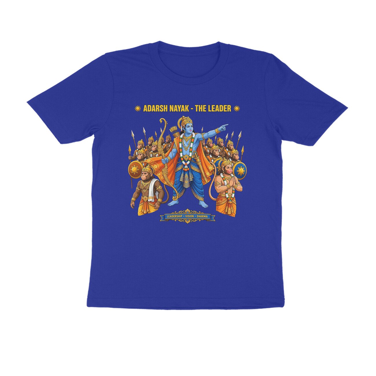 Adarsh Nayak Shri Ram T-Shirt | आदर्श नायक श्री राम | Ideal Leader | Ram Bhakti & Dharma - Image 2