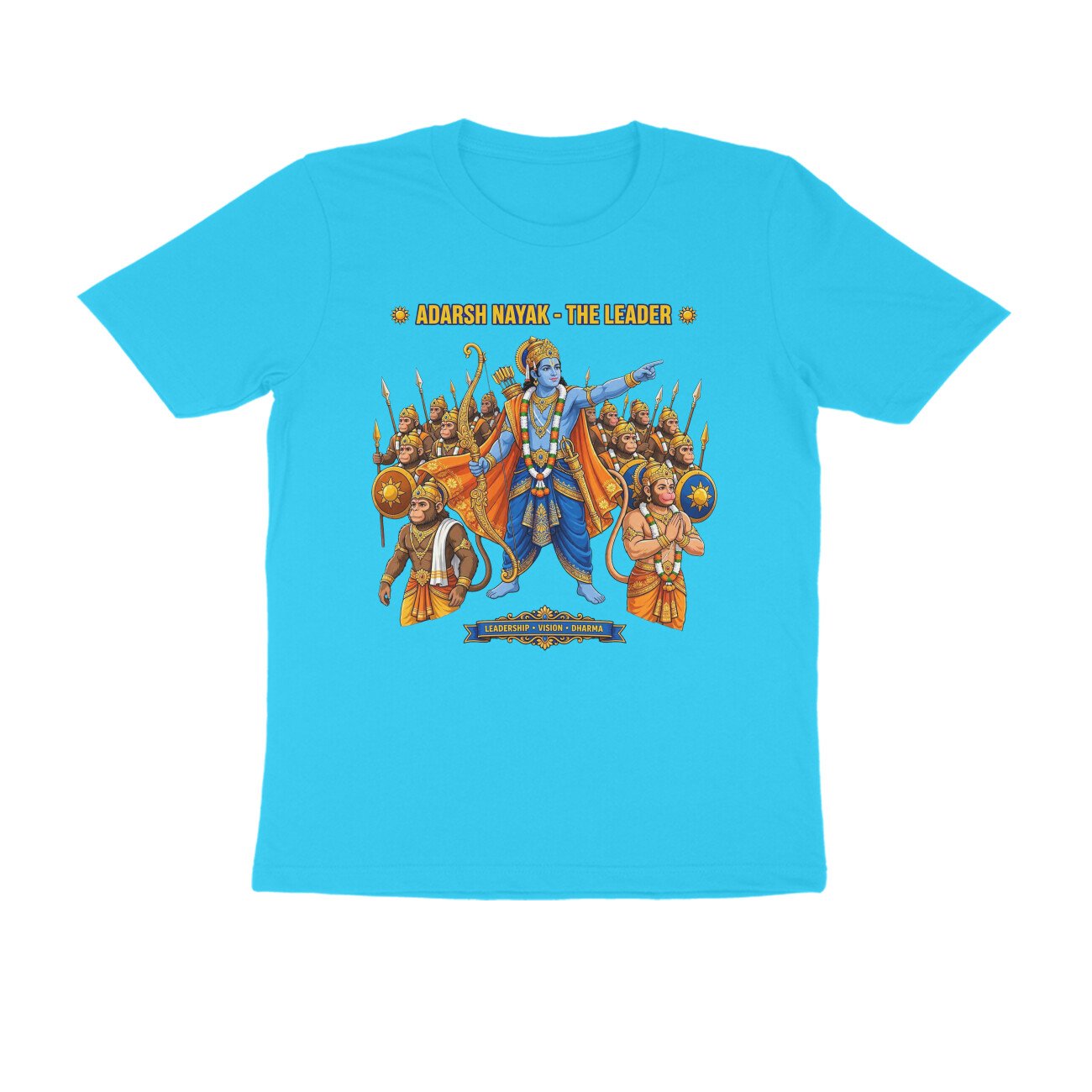 Adarsh Nayak Shri Ram T-Shirt | आदर्श नायक श्री राम | Ideal Leader | Ram Bhakti & Dharma - Image 4