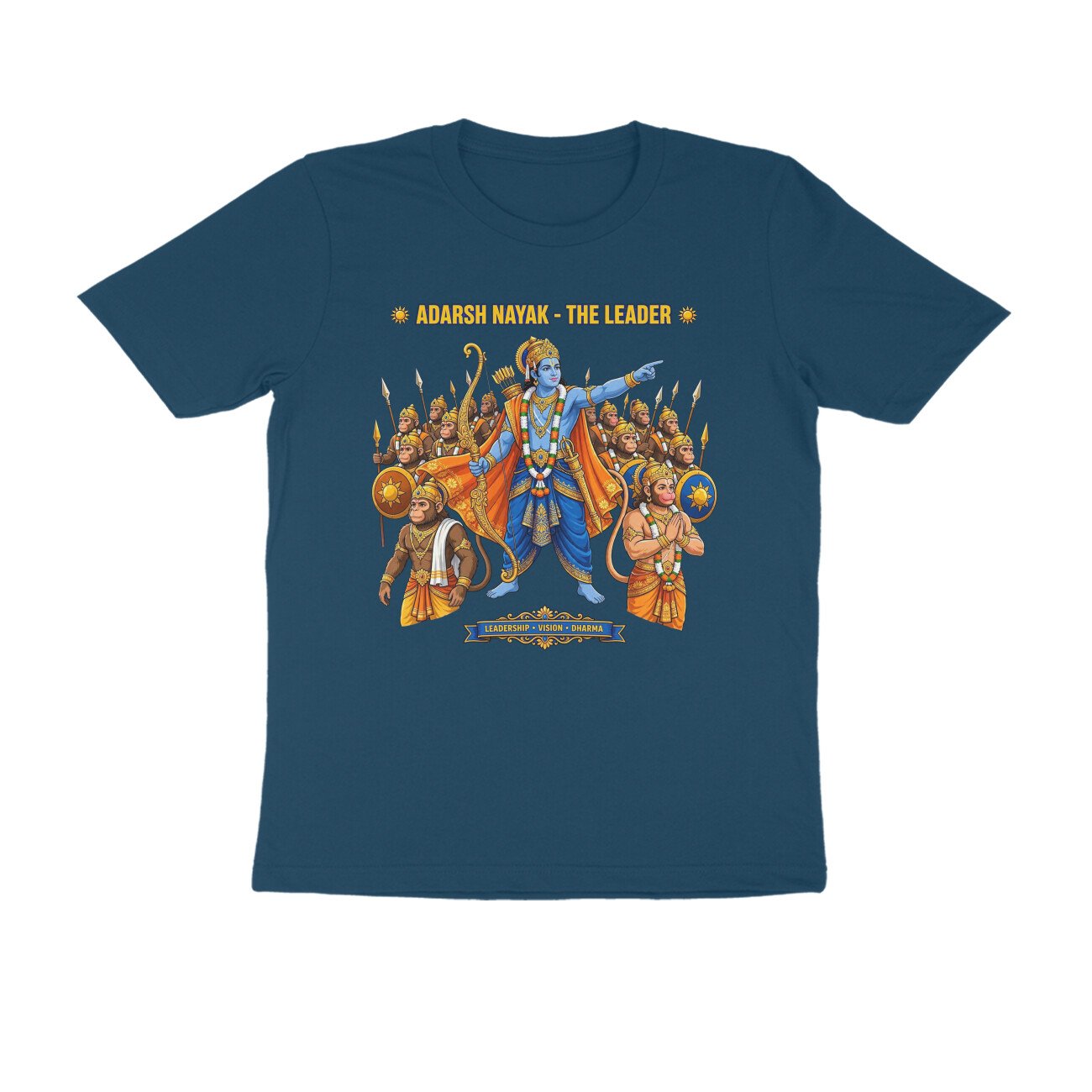 Adarsh Nayak Shri Ram T-Shirt | आदर्श नायक श्री राम | Ideal Leader | Ram Bhakti & Dharma - Image 5