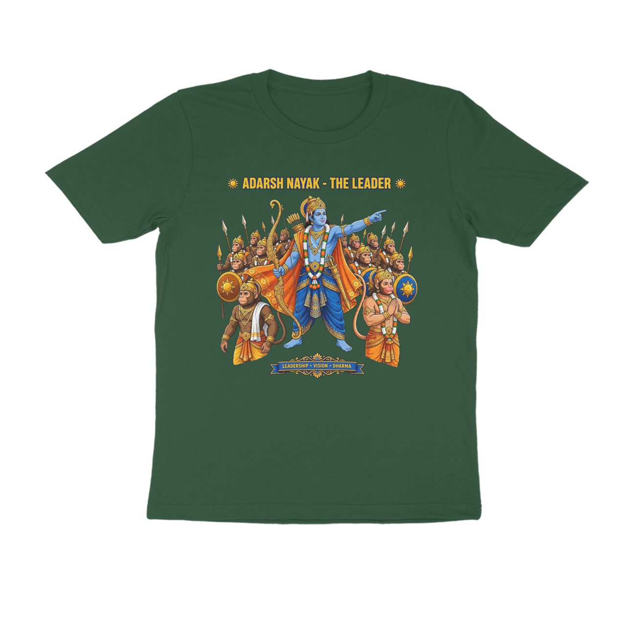 Adarsh Nayak Shri Ram T-Shirt | आदर्श नायक श्री राम | Ideal Leader | Ram Bhakti & Dharma - Image 6