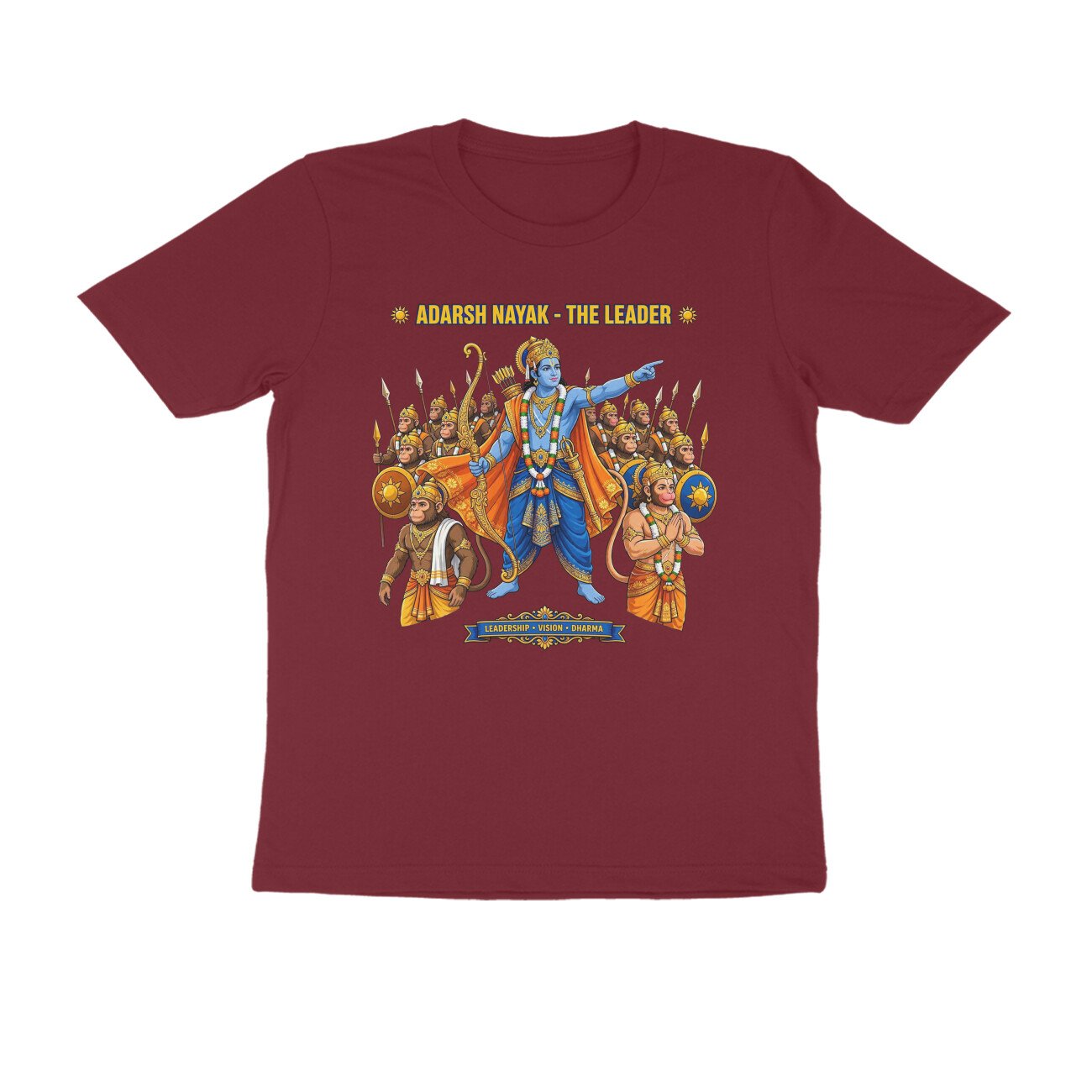 Adarsh Nayak Shri Ram T-Shirt | आदर्श नायक श्री राम | Ideal Leader | Ram Bhakti & Dharma - Image 8