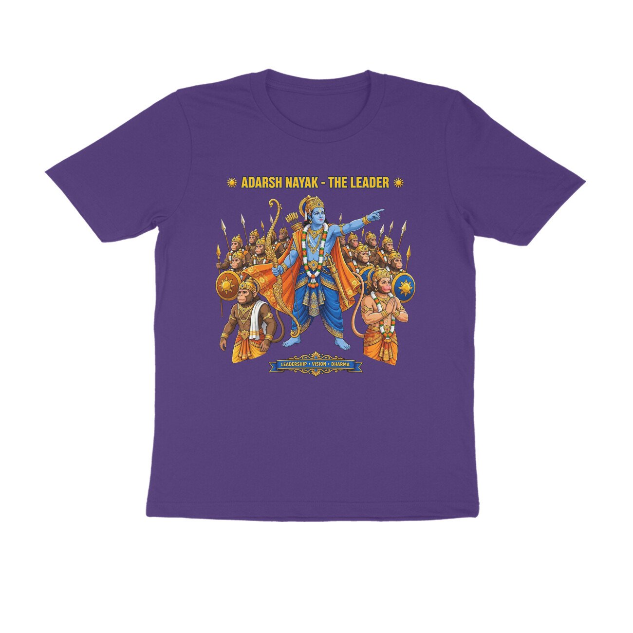 Adarsh Nayak Shri Ram T-Shirt | आदर्श नायक श्री राम | Ideal Leader | Ram Bhakti & Dharma - Image 13