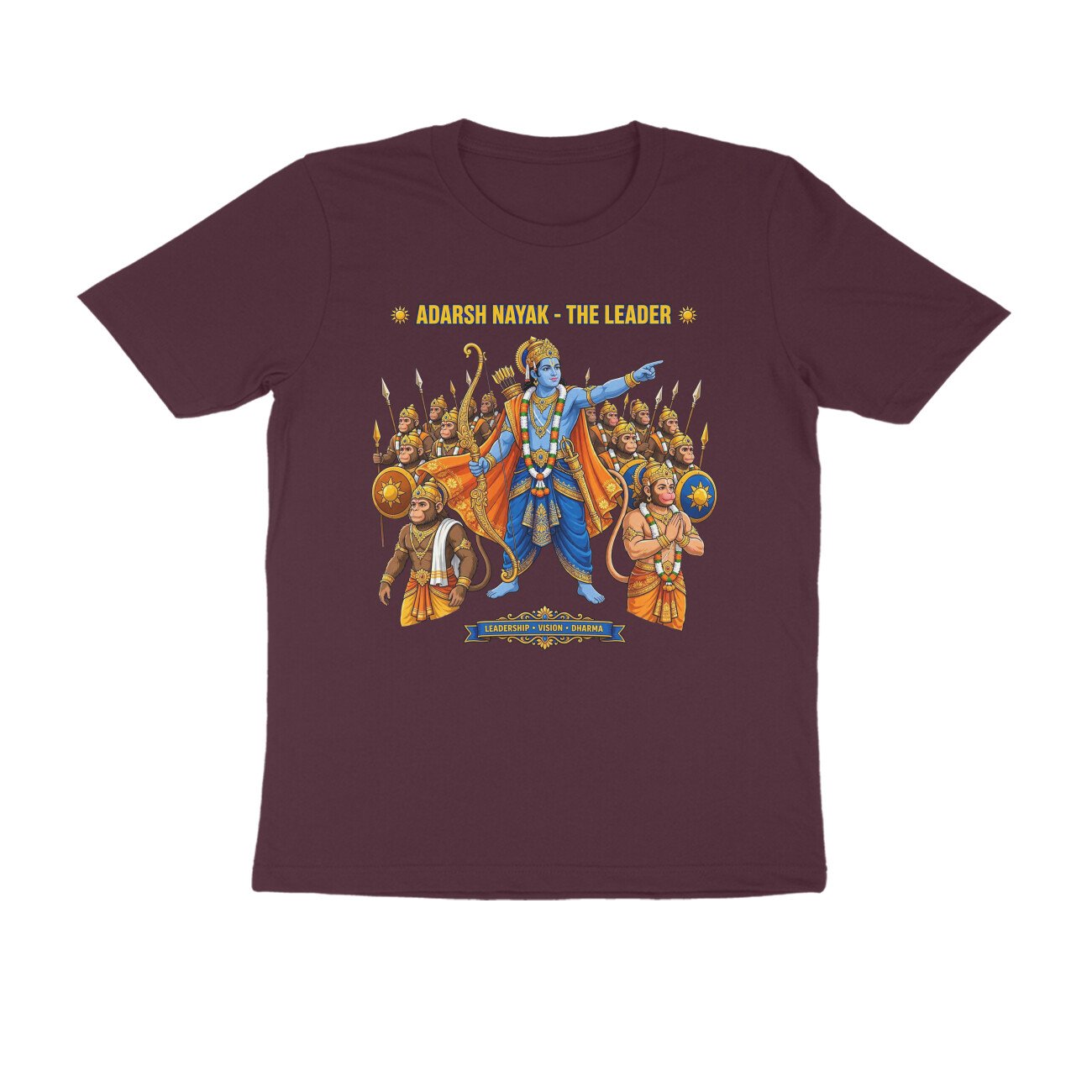 Adarsh Nayak Shri Ram T-Shirt | आदर्श नायक श्री राम | Ideal Leader | Ram Bhakti & Dharma - Image 19