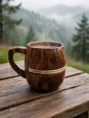 wooden mug